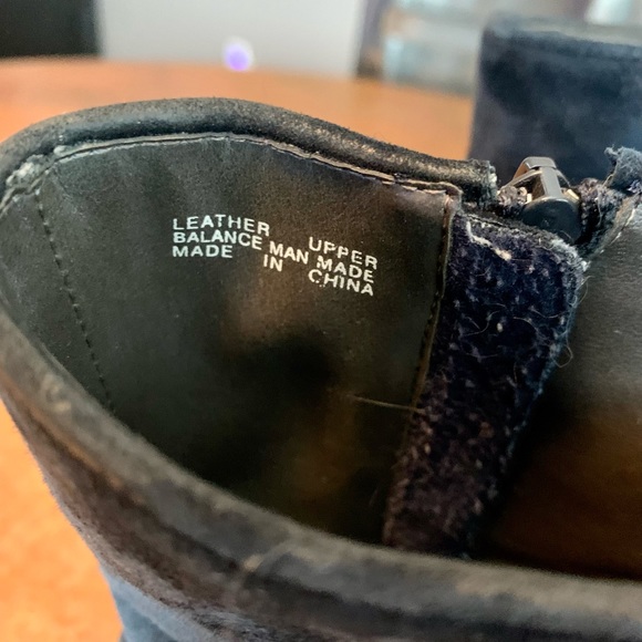 JONES NEW YORK Navy Suede Ankle Boots - Picture 8 of 8